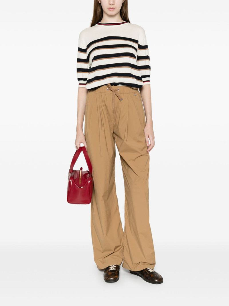 Herno drawstring pleated palazzo pants outlook