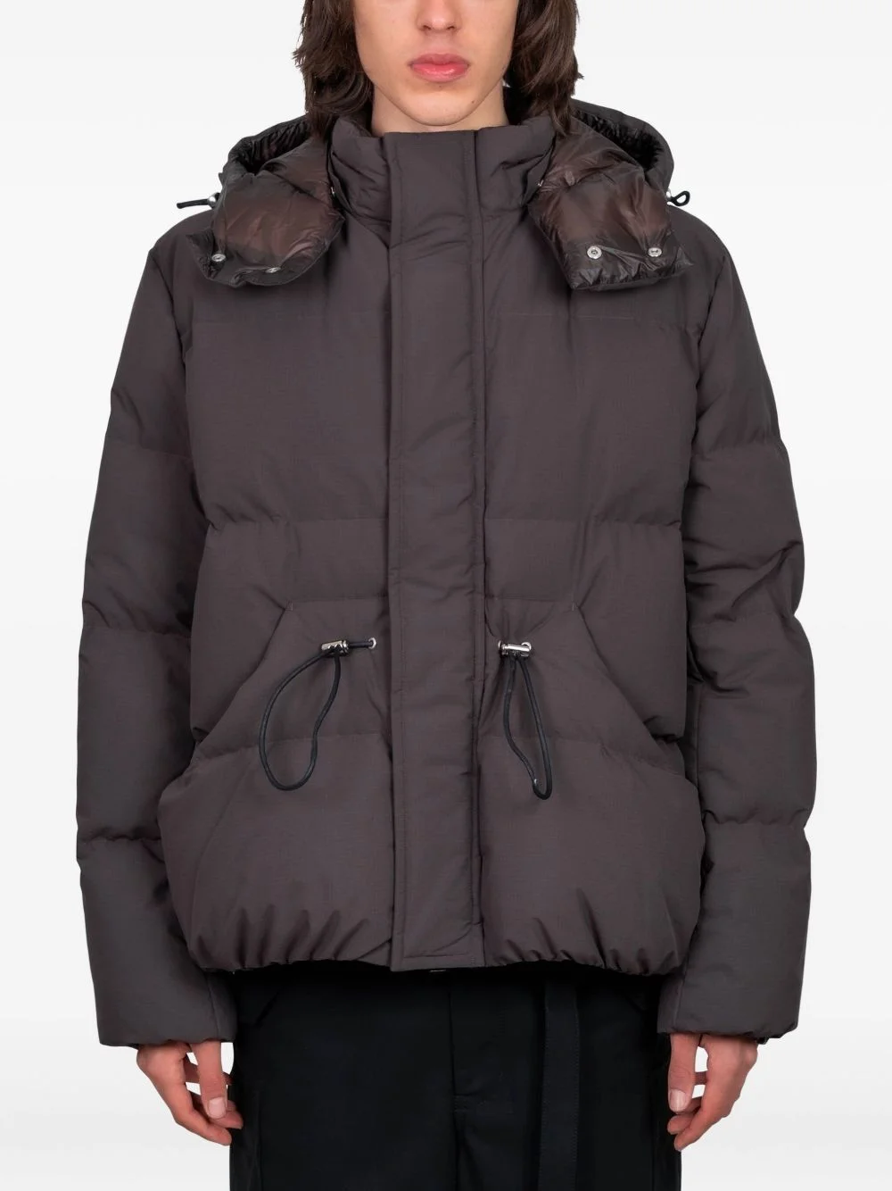 hooded puffer jacket - 1