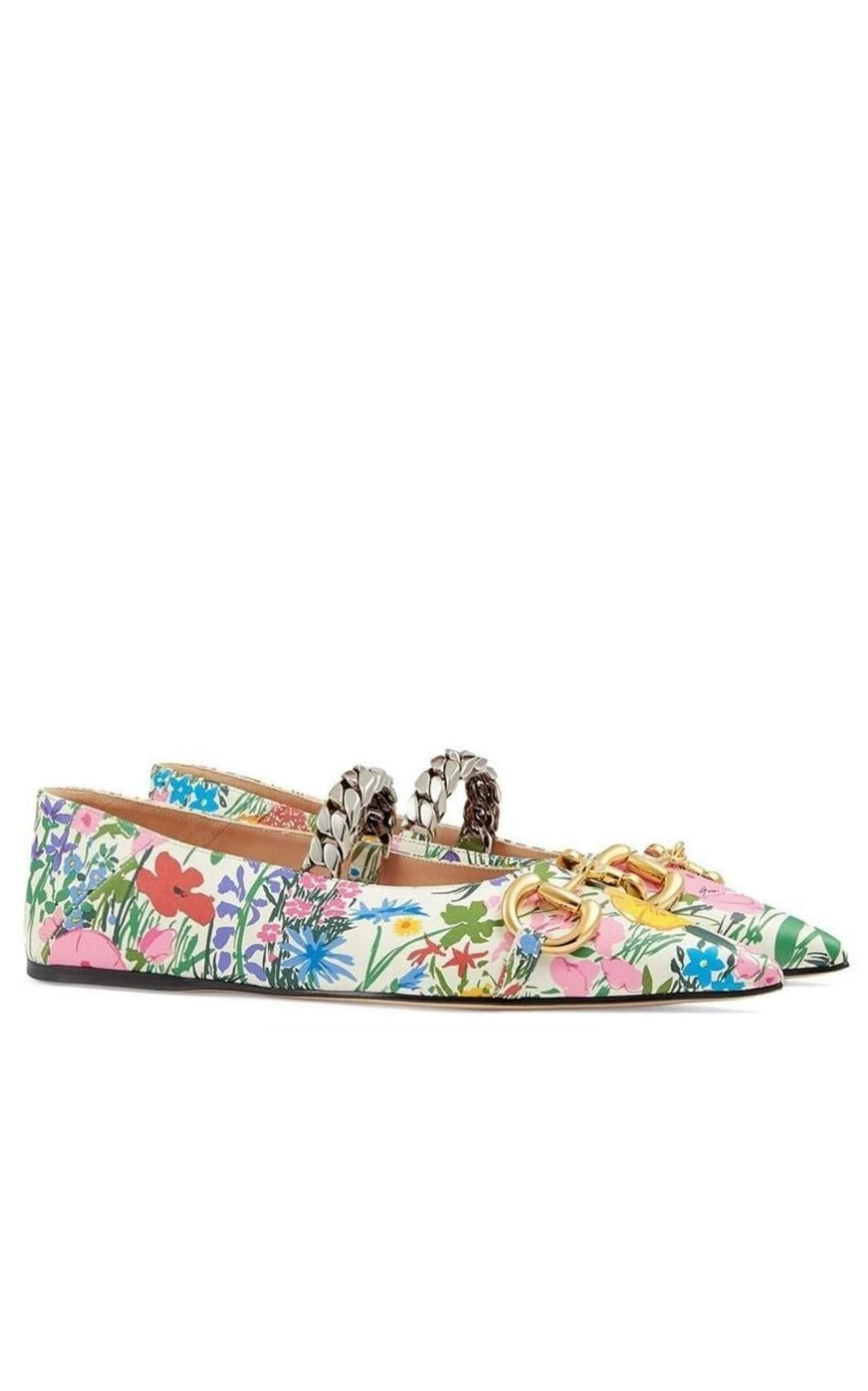 Ken Scott Floral Ballerina Shoes - 4