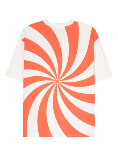 SUNNEI spiral-print cotton T-shirt outlook