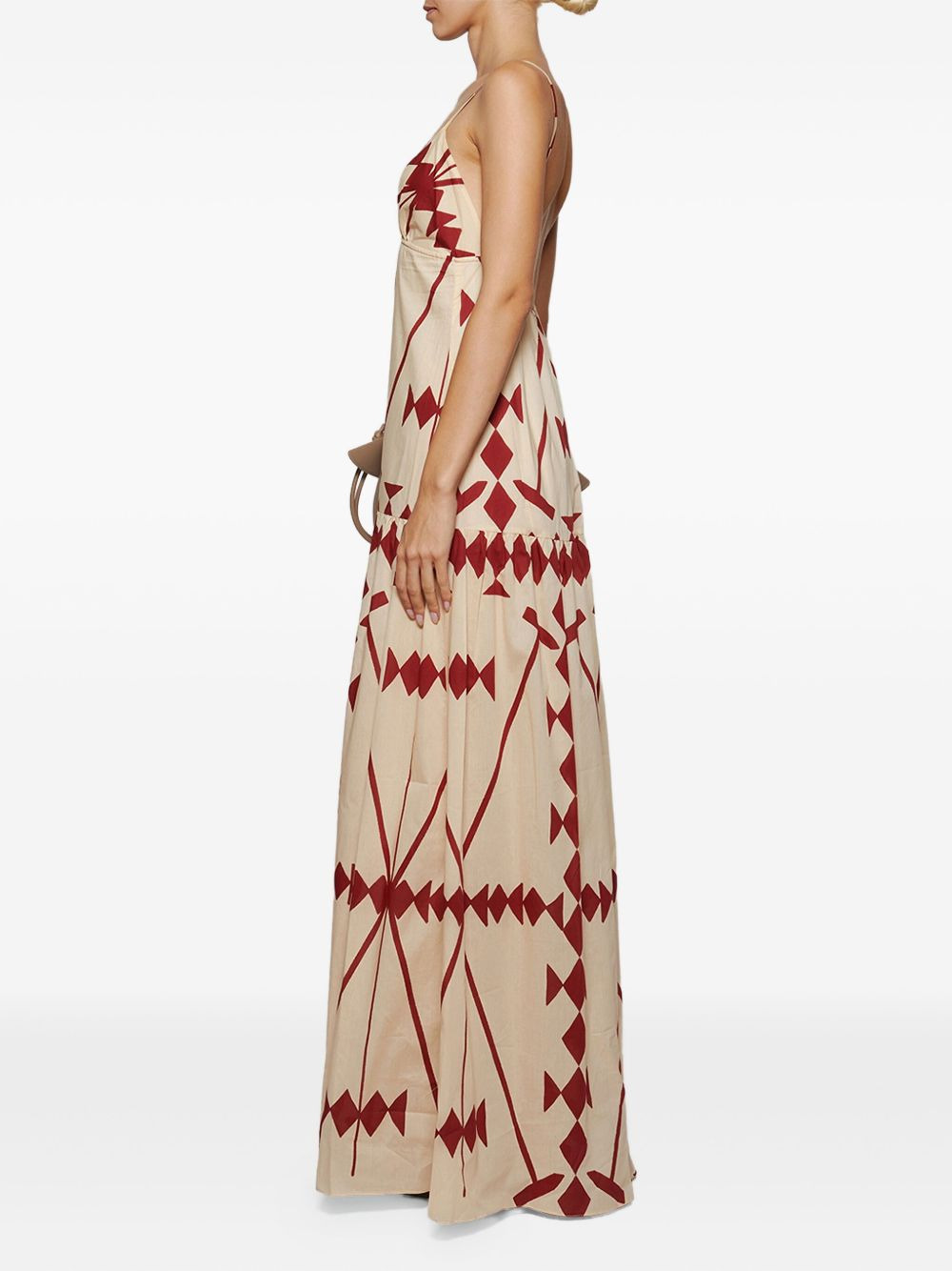Zea Palm geometric-print dress - 5