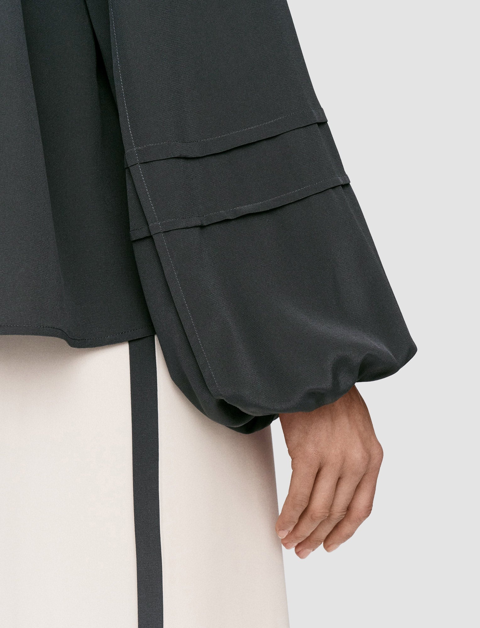Silk Crepe de Soie Havre Blouse - 6