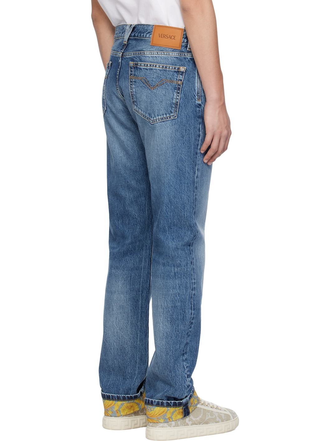 Blue Stonewashed Jeans - 3