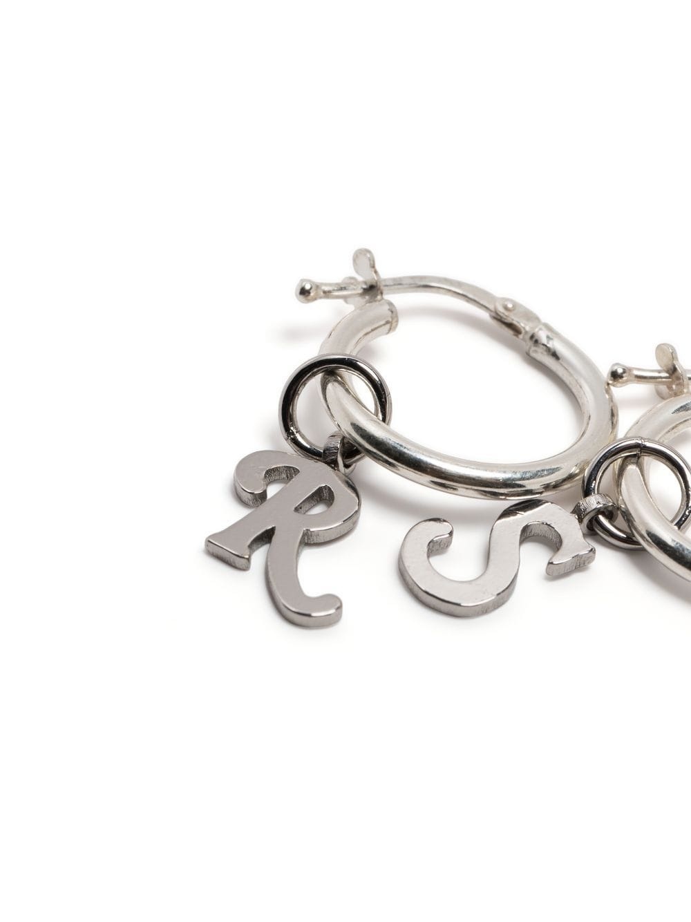 logo charm single earring - 4