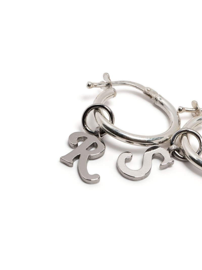 logo charm single earring 4