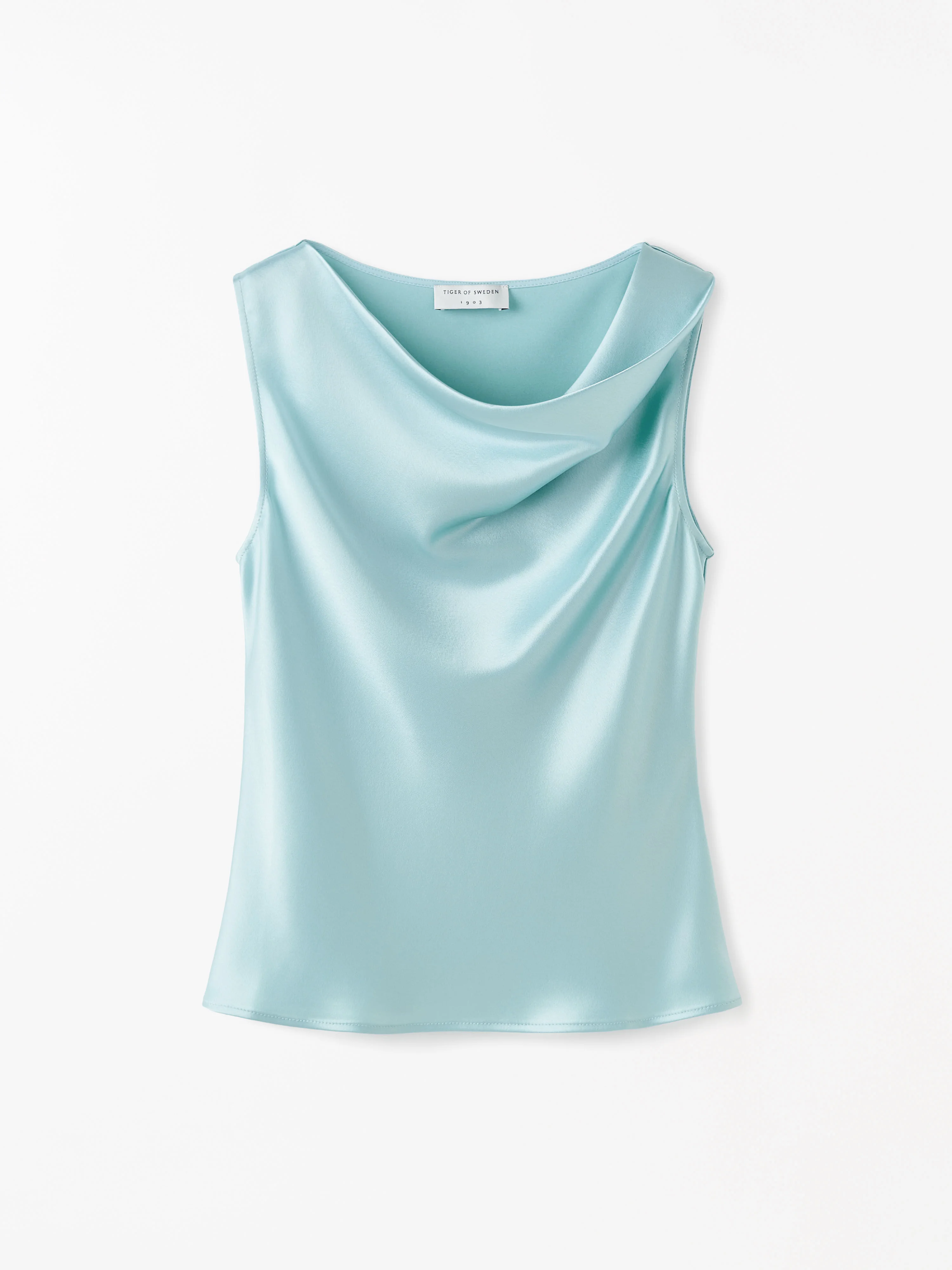 Helvie Sleevless Satin Top - 1