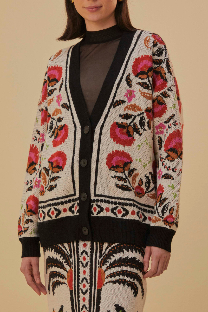 Sand Palms Paradise Knit Cardigan 1