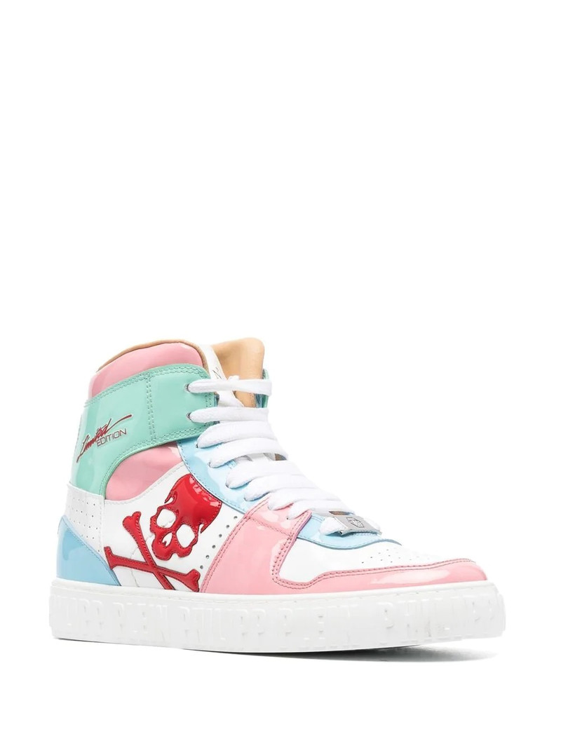 PHILIPP PLEIN Skull high-top sneakers outlook