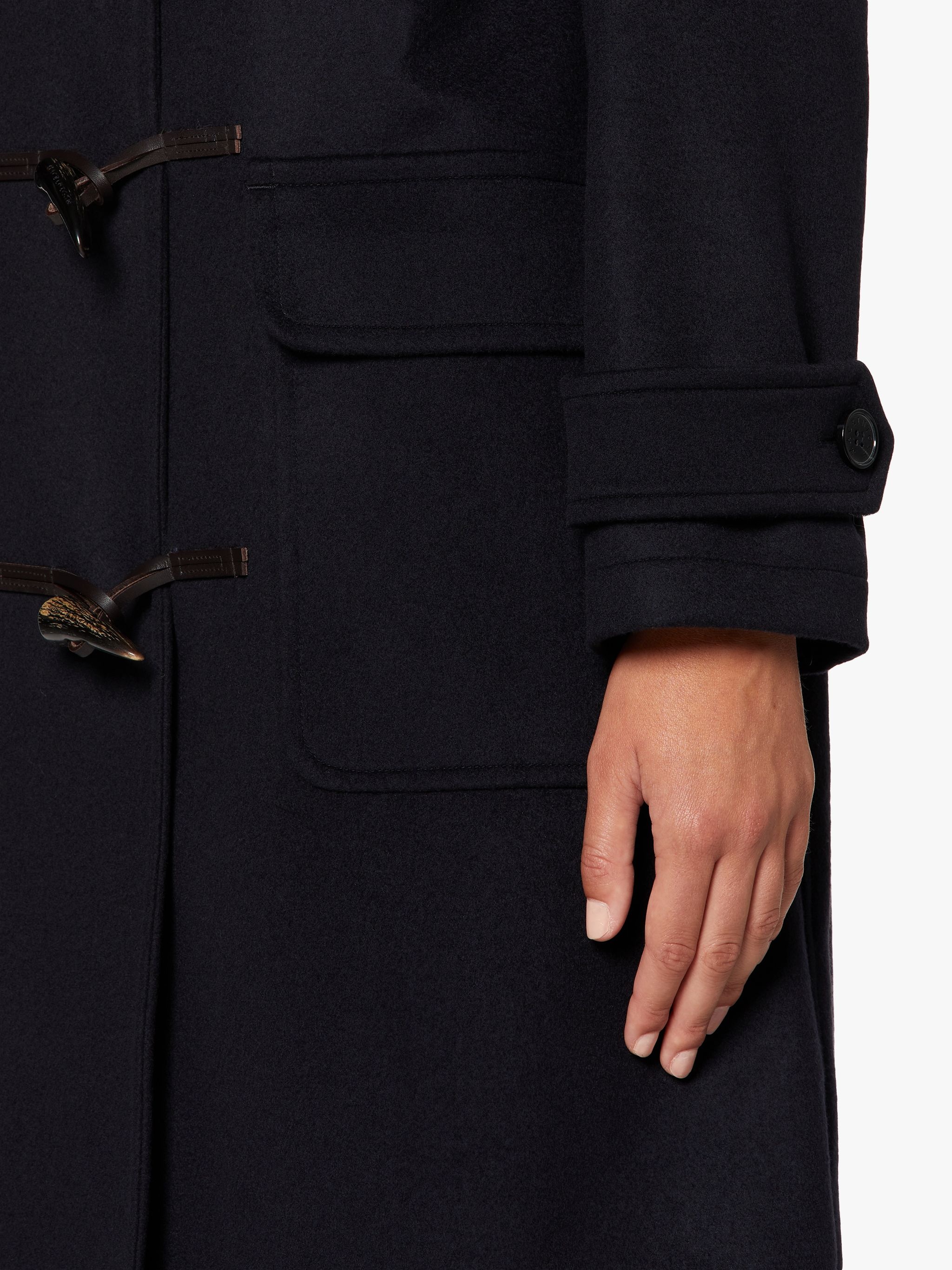 INVERALLAN NAVY WOOL & CASHMERE DUFFLE COAT | LM-1090BS - 6