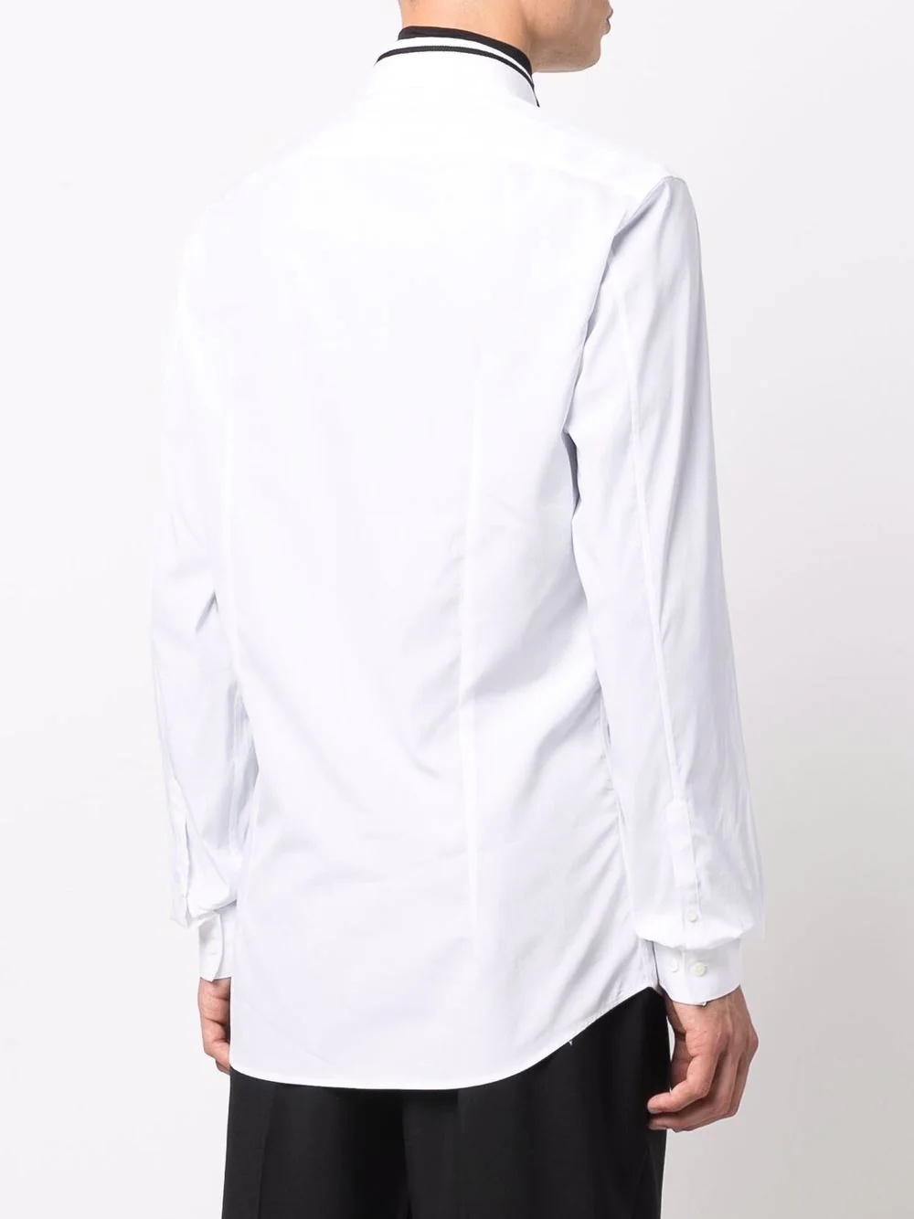 contrast-trim shirt - 4