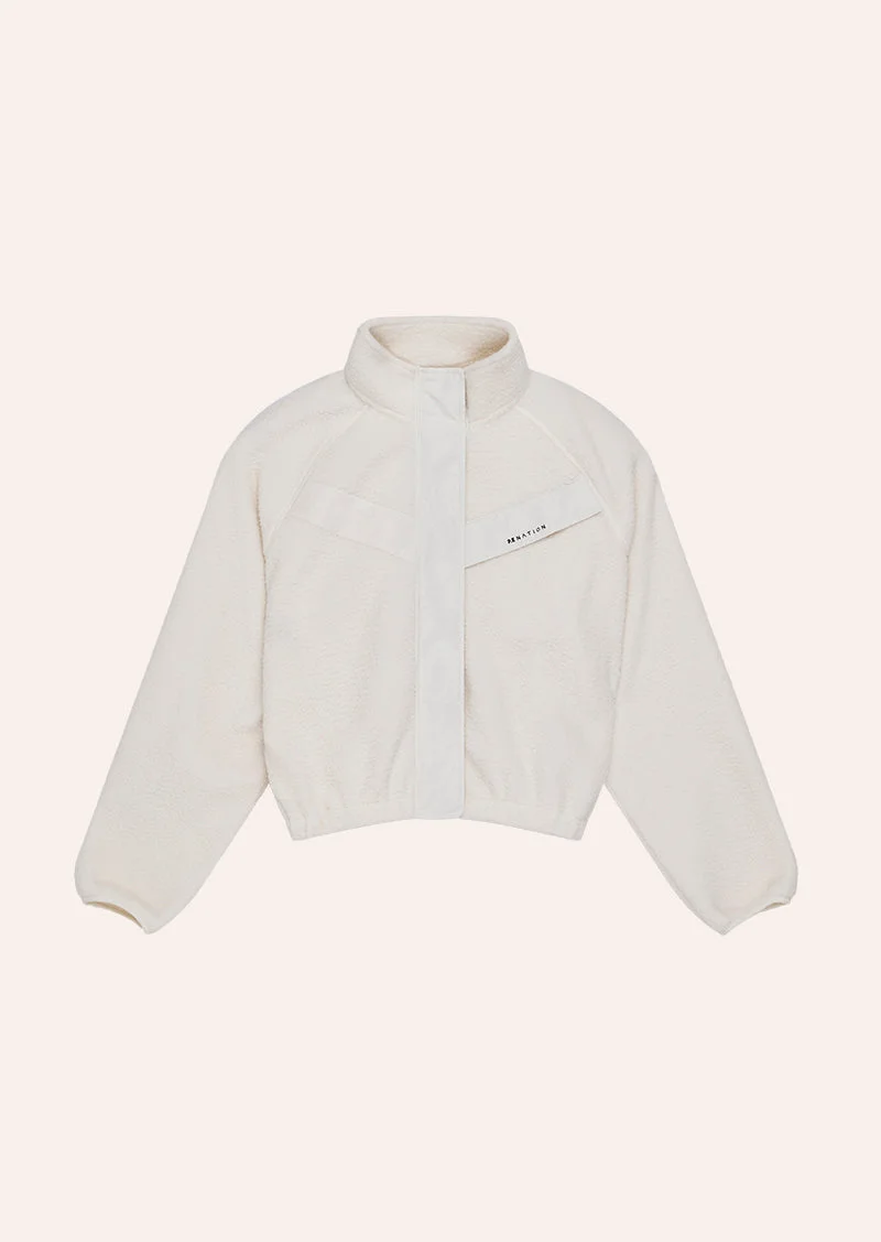 SHELTER SHERPA JACKET IN WHISPER WHITE - 1