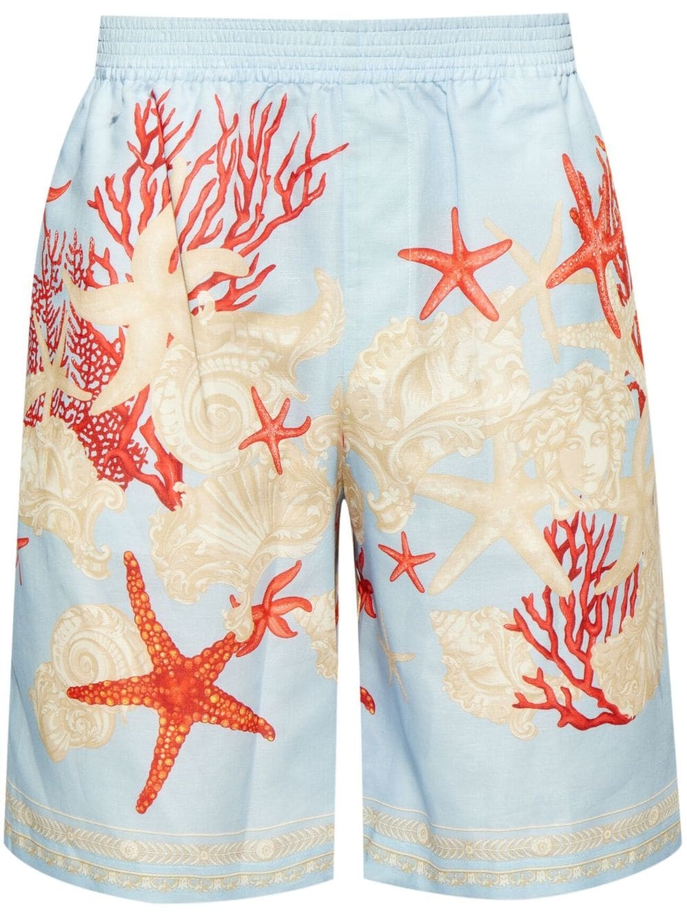 Barocco-Sea cotton shorts - 1