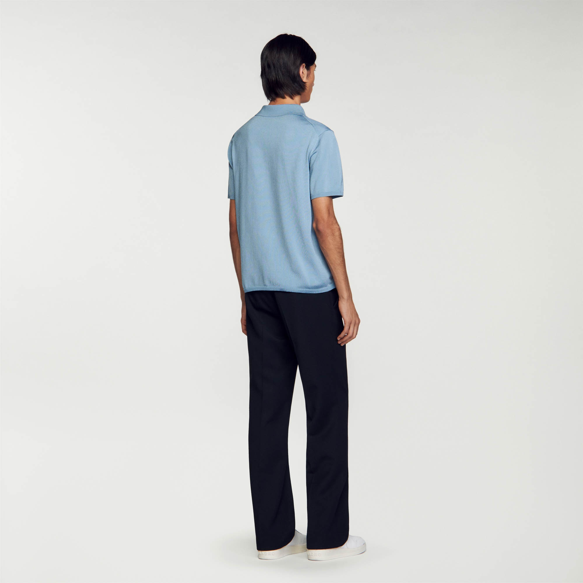 Short-sleeve knitted polo shirt - 6