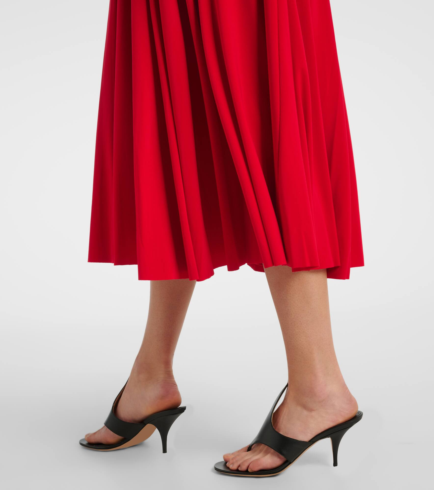 Pleated midi skirt - 5