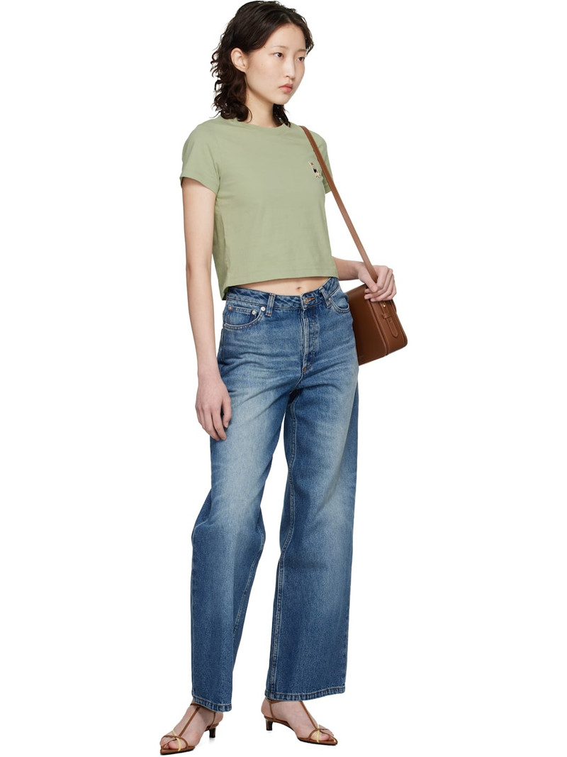 Maison Kitsuné Green Dressed Fox Baby T-shirt outlook