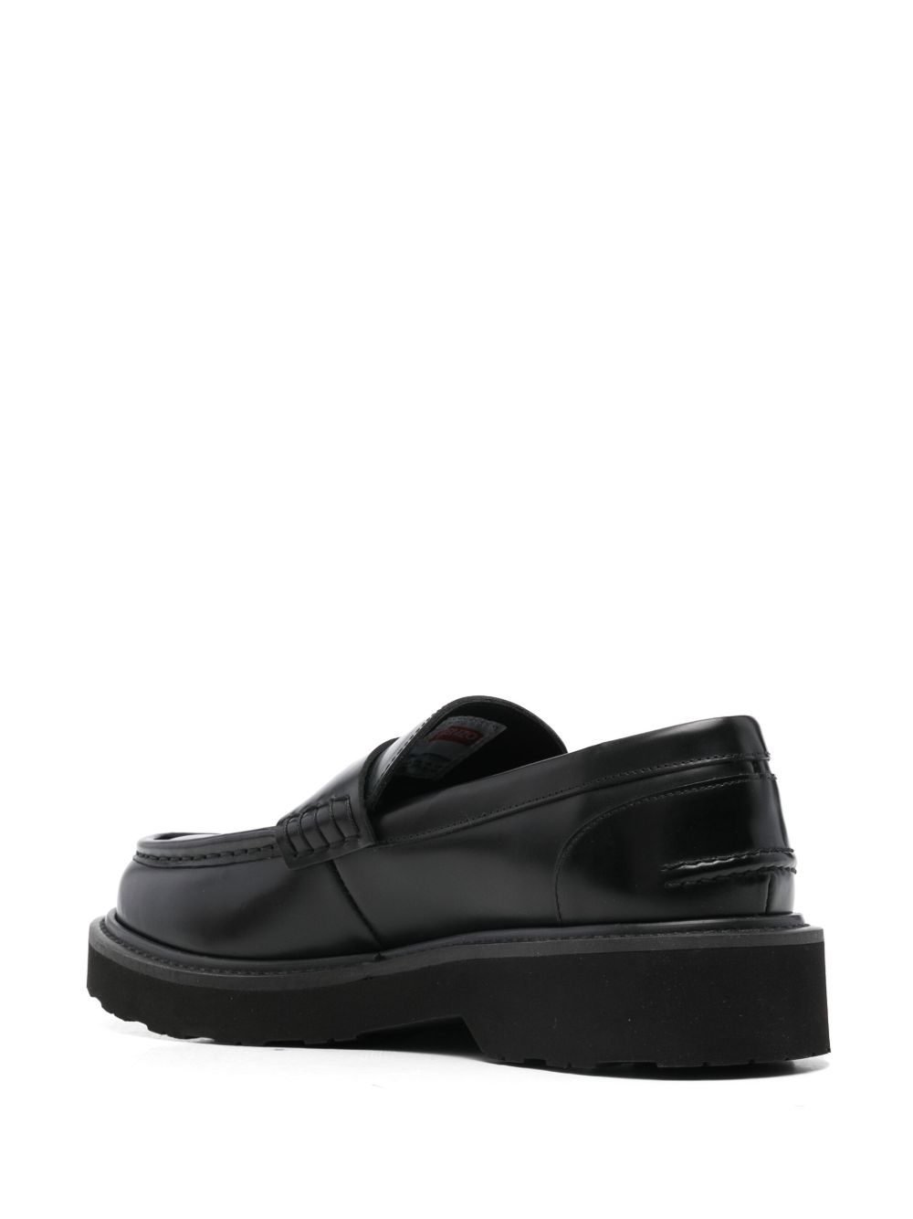 logo-plaque loafers - 3