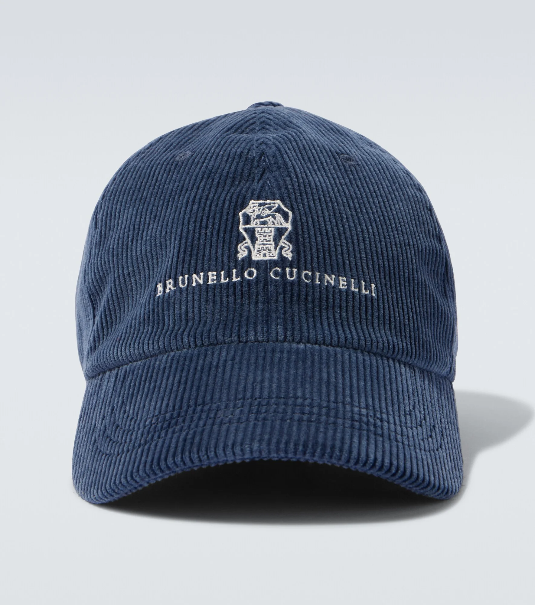 Logo cotton-blend corduroy baseball cap - 1