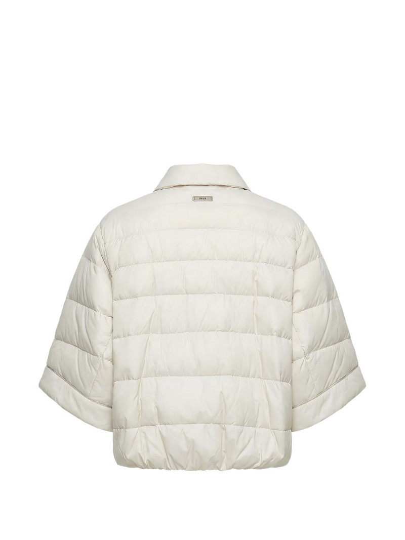 quilted cropped-sleeve jacket 3