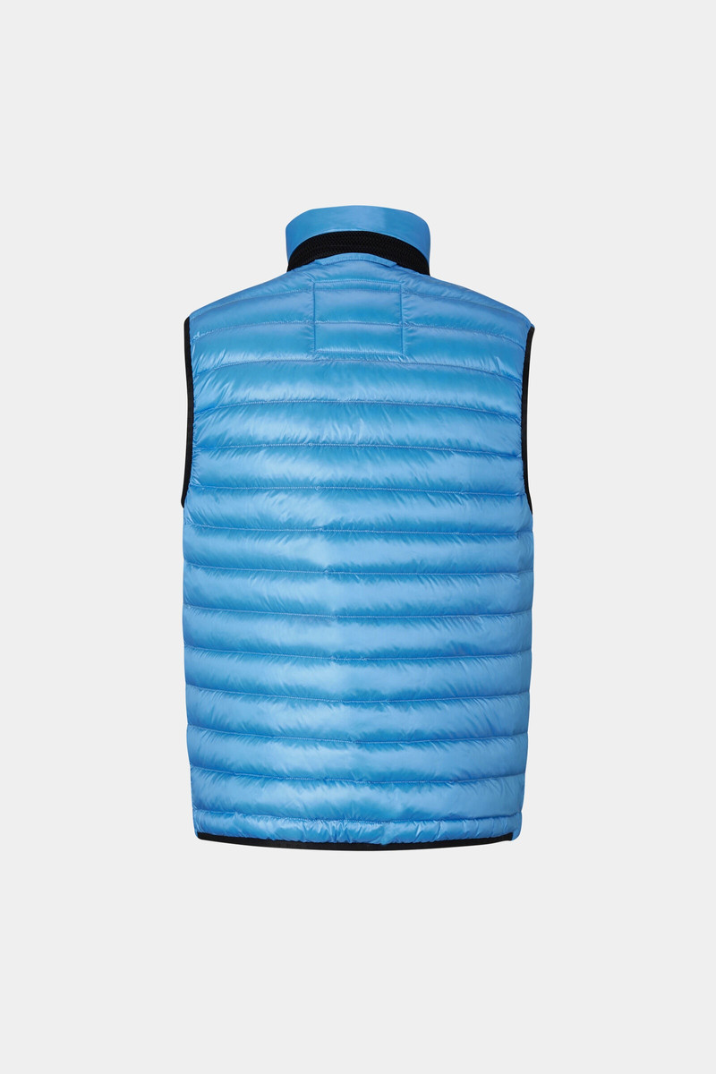 Lasse lightweight down vest in Ice blue 7