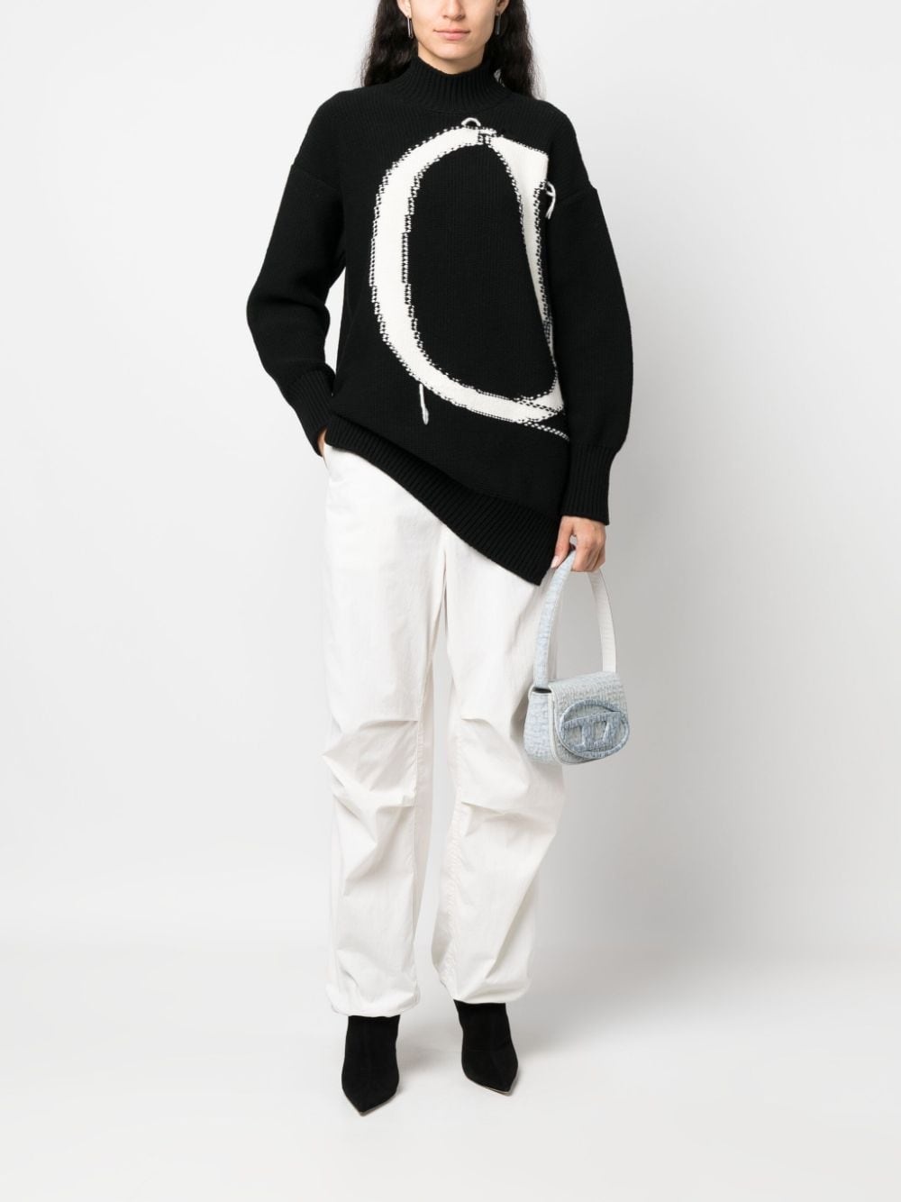 Ow high-neck wool jumper - 2