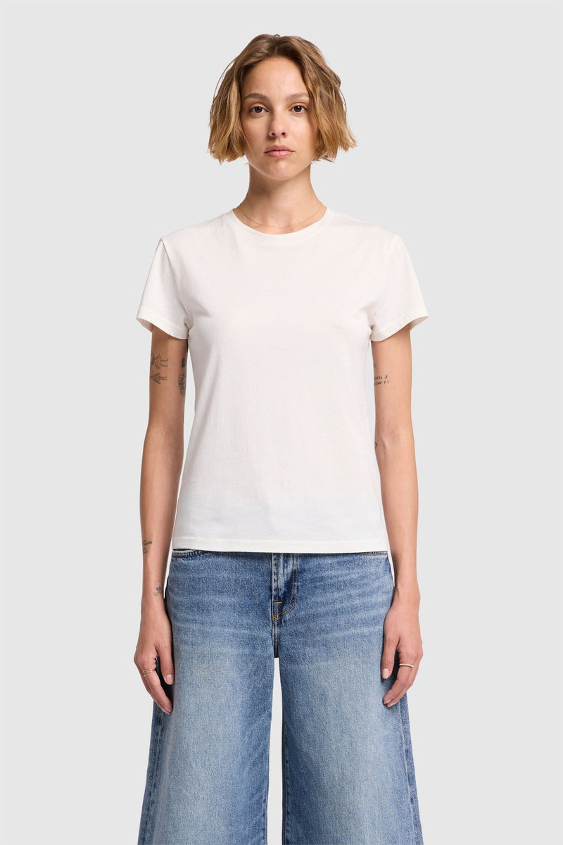 SHORT SLEEVE BASIC TEE in Cotton Blend 1
