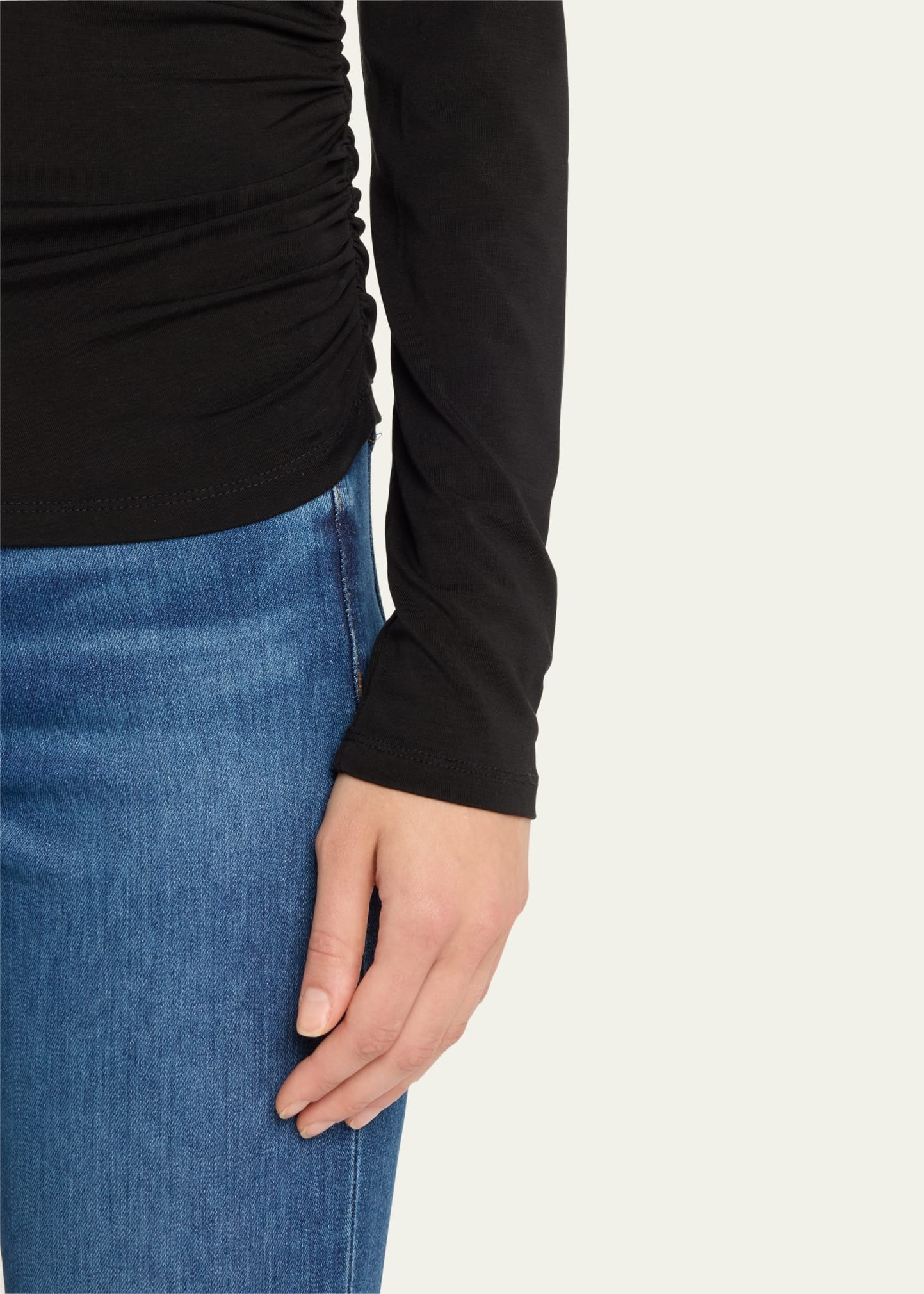 Mylie Gathered Turtleneck Top - 6