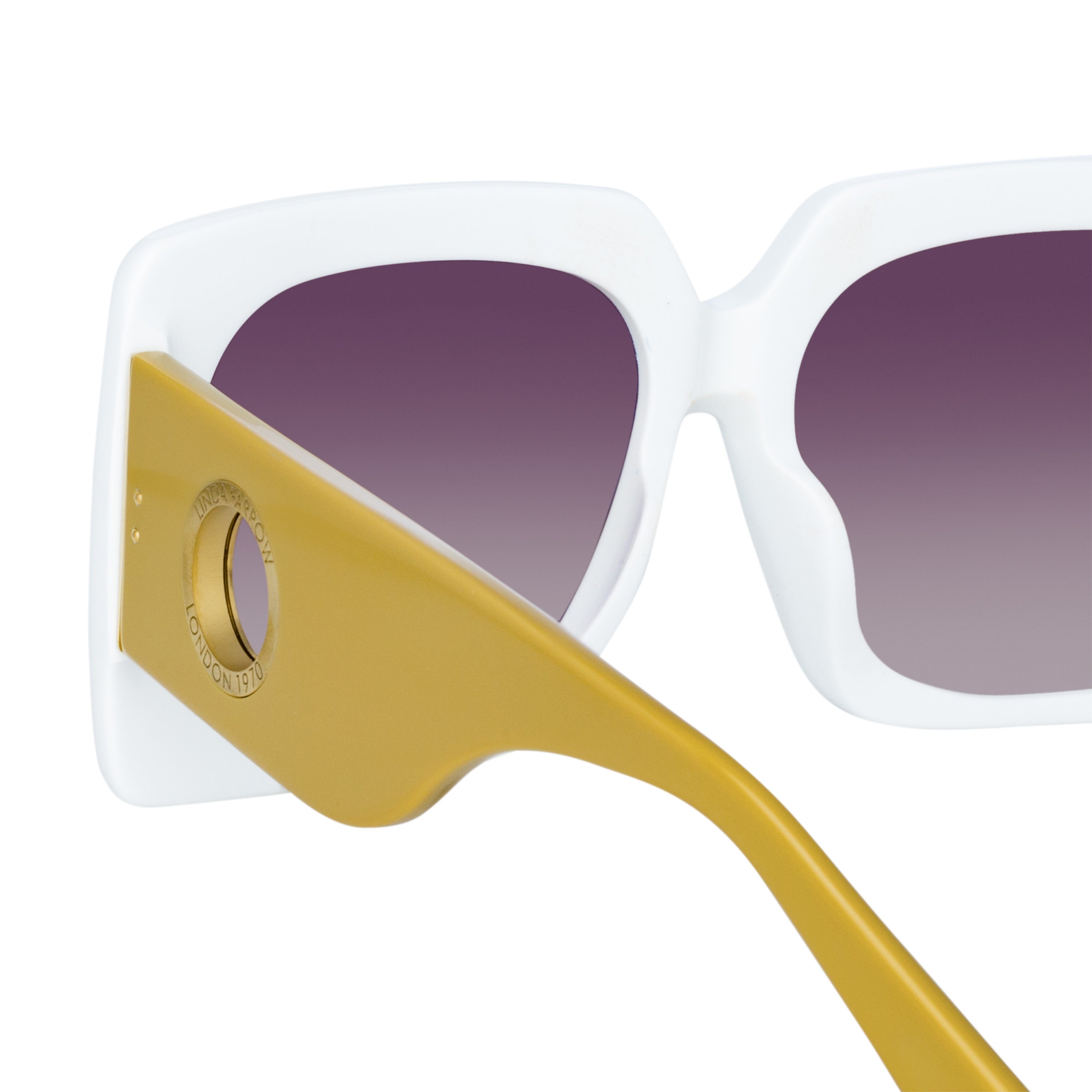 SIERRA OVERSIZED SUNGLASSES IN WHITE - 5