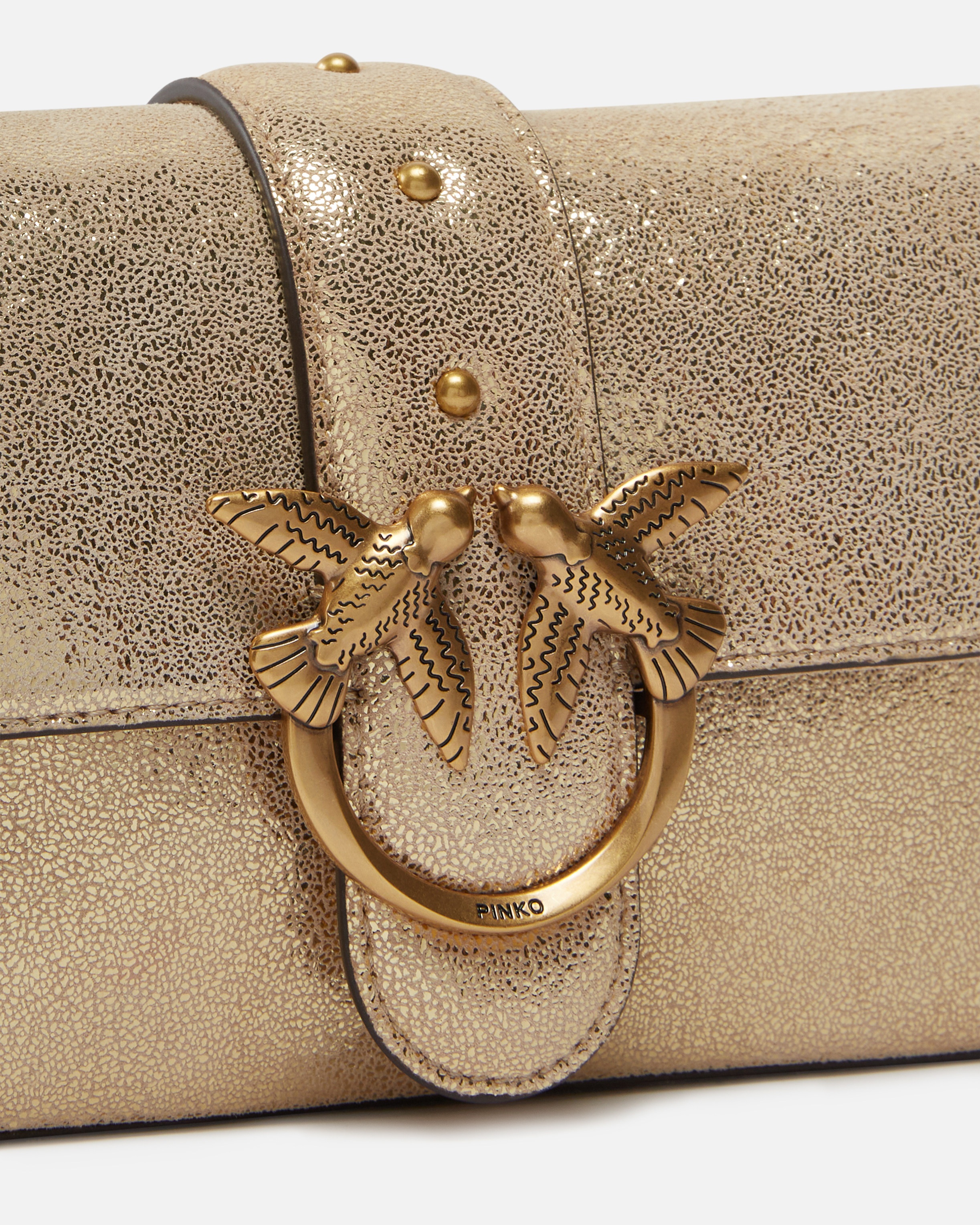 MINI LOVE BAG SUEDE GLITTER CROSSBODY BAG - 3