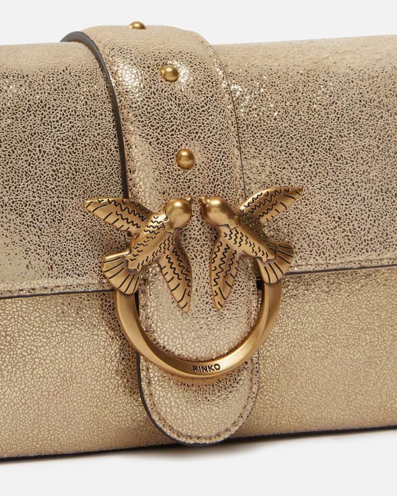 MINI LOVE BAG SUEDE GLITTER CROSSBODY BAG 3