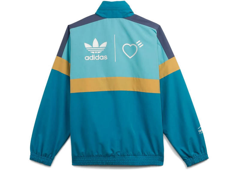 adidas adidas x Human Made Windbreaker Jacket Aqua outlook