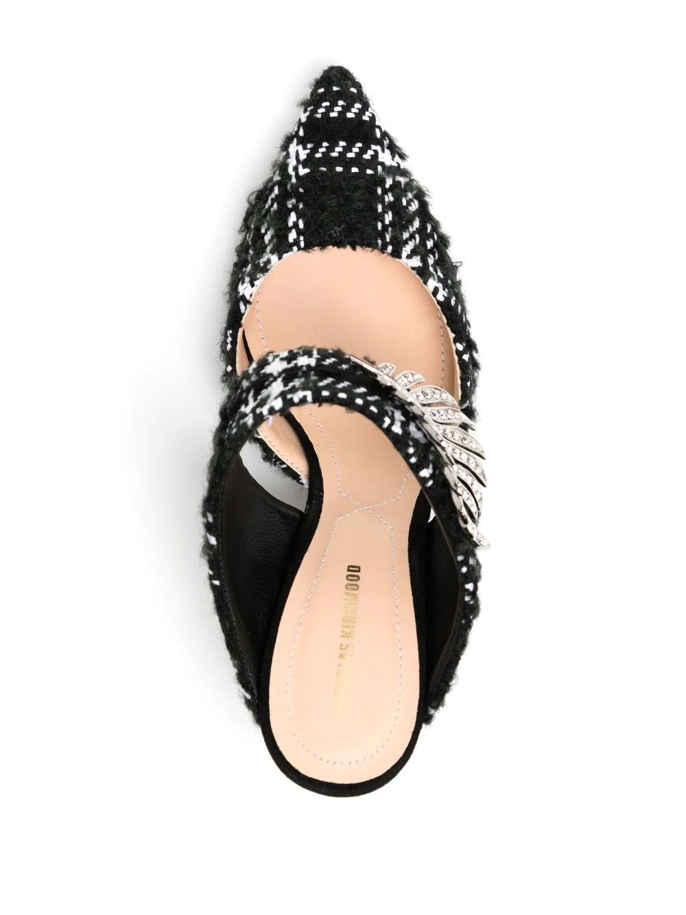 Monstera wool 70mm mules - 4
