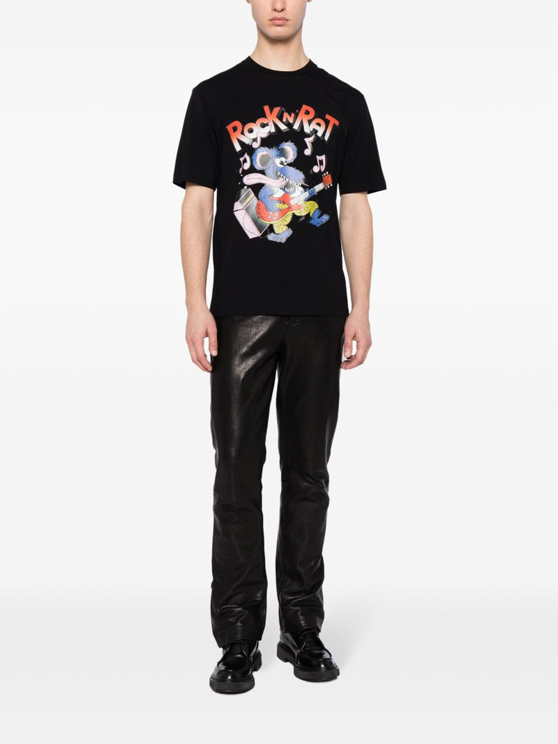 Moschino graphic-print organic cotton T-shirt outlook