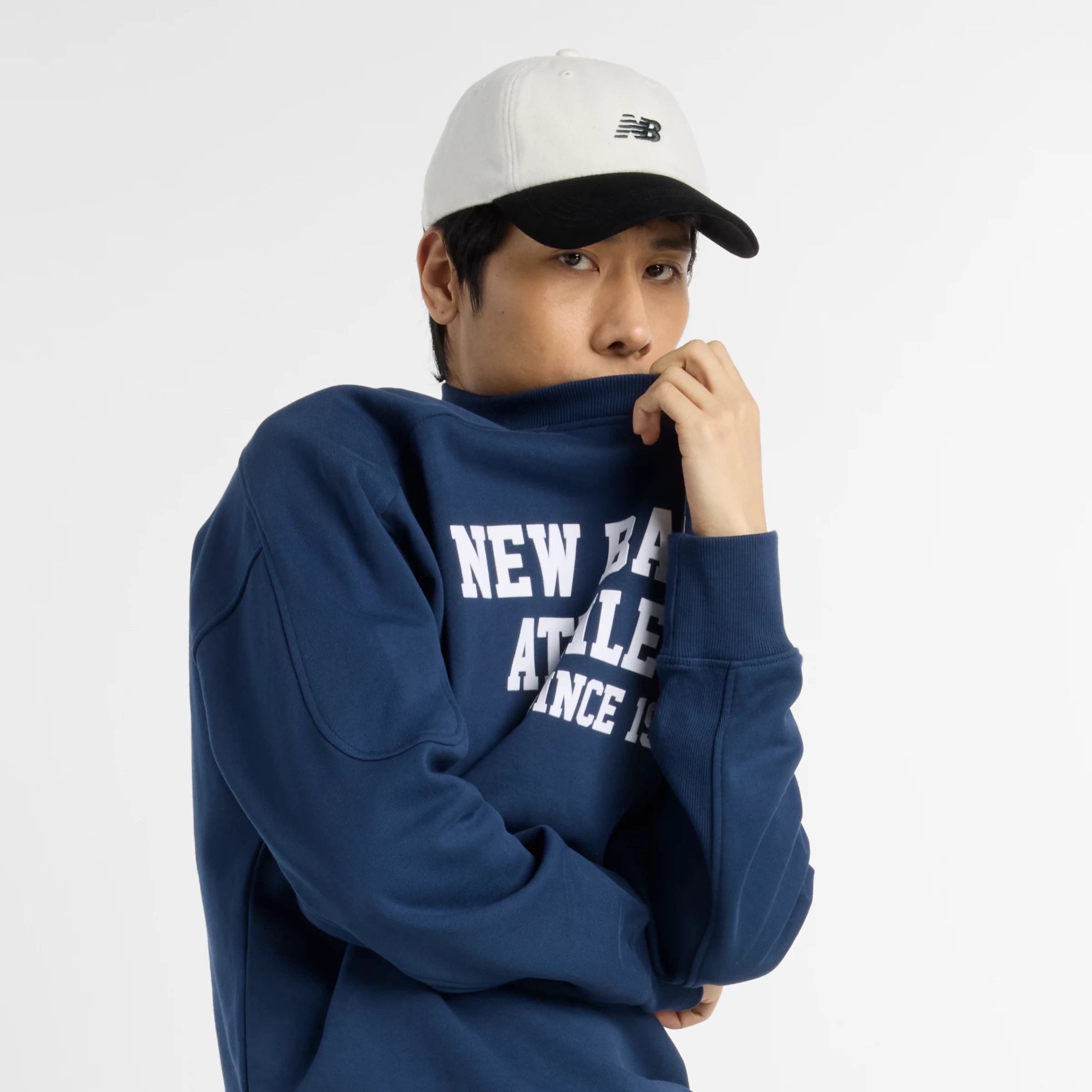 Men's Varsity French Terry Graphic Crew Shirt - 1
