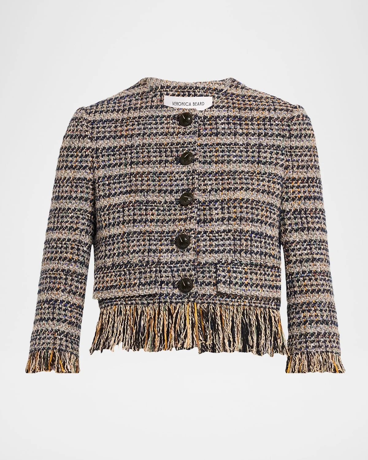 Lyons Fringe Italian Tweed Jacket - 1