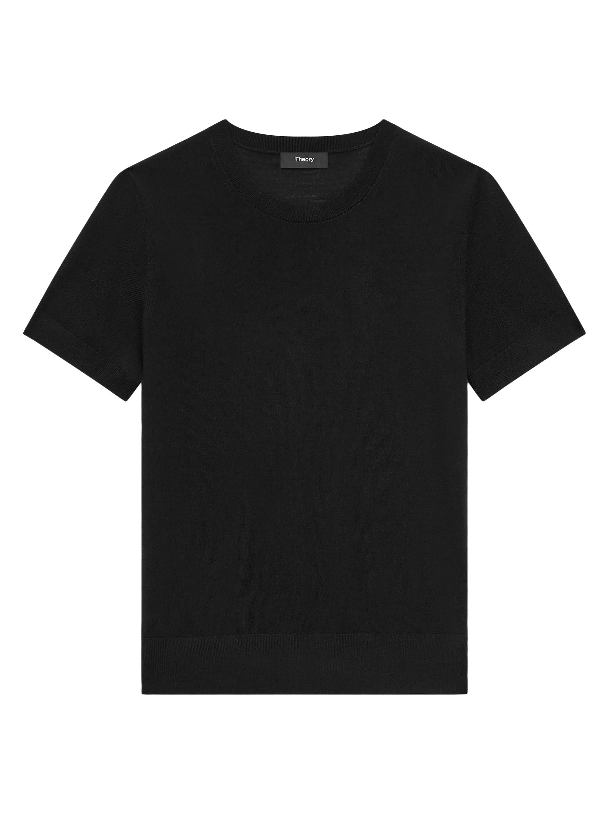 Women's Basic Merino Wool T-Shirt - Black - 1