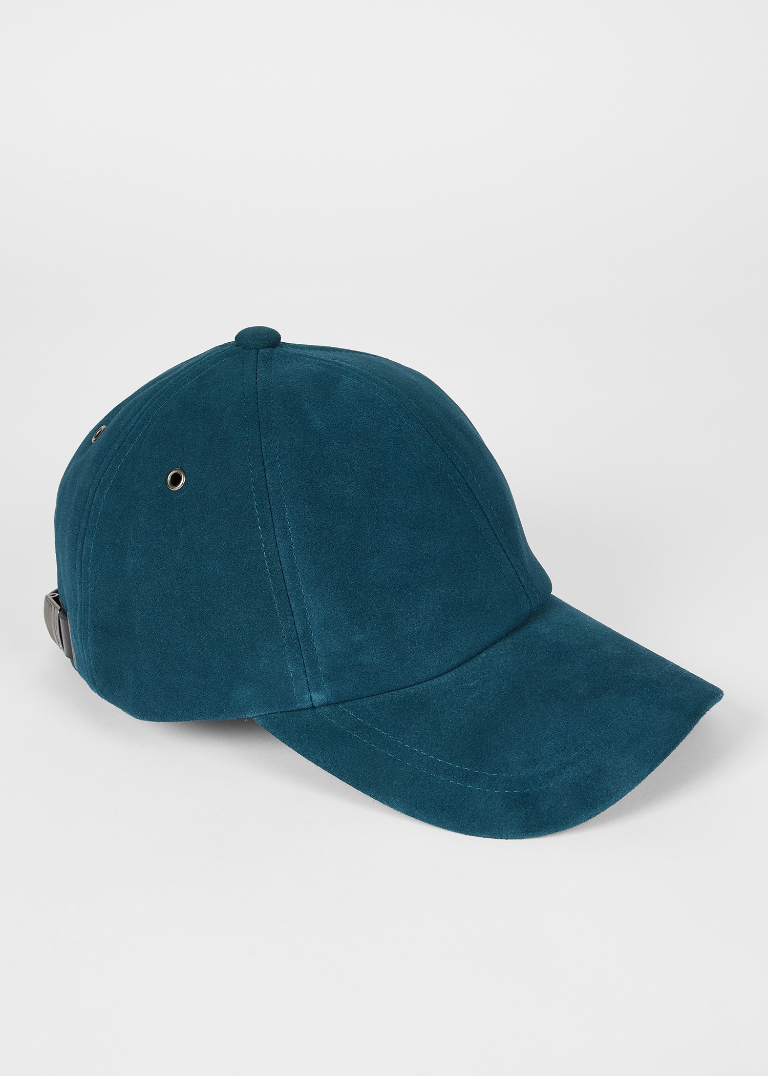 Dark Blue 'Signature Stripe' Trim Suede Baseball Cap - 3