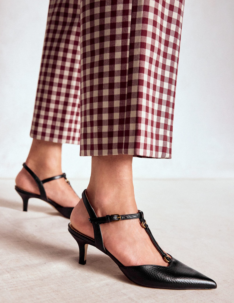 BODEN T-Bar Point Heels-Black outlook
