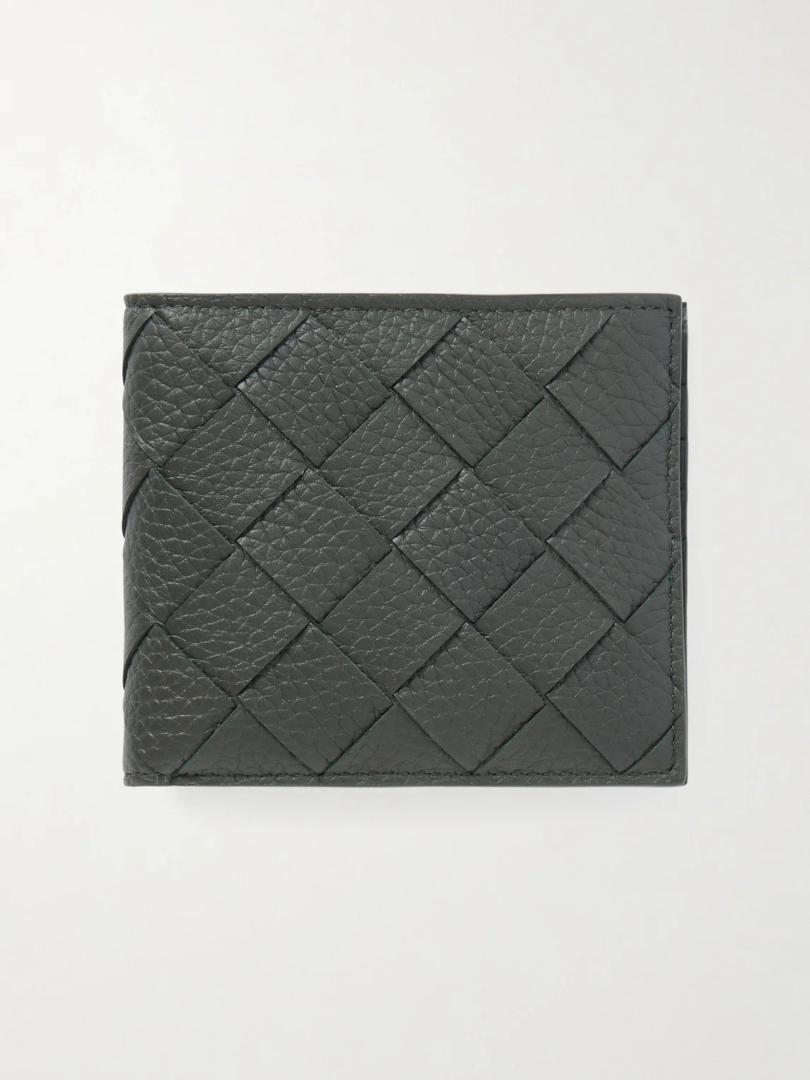 Intrecciato Full-Grain Leather Billfold Wallet - 1