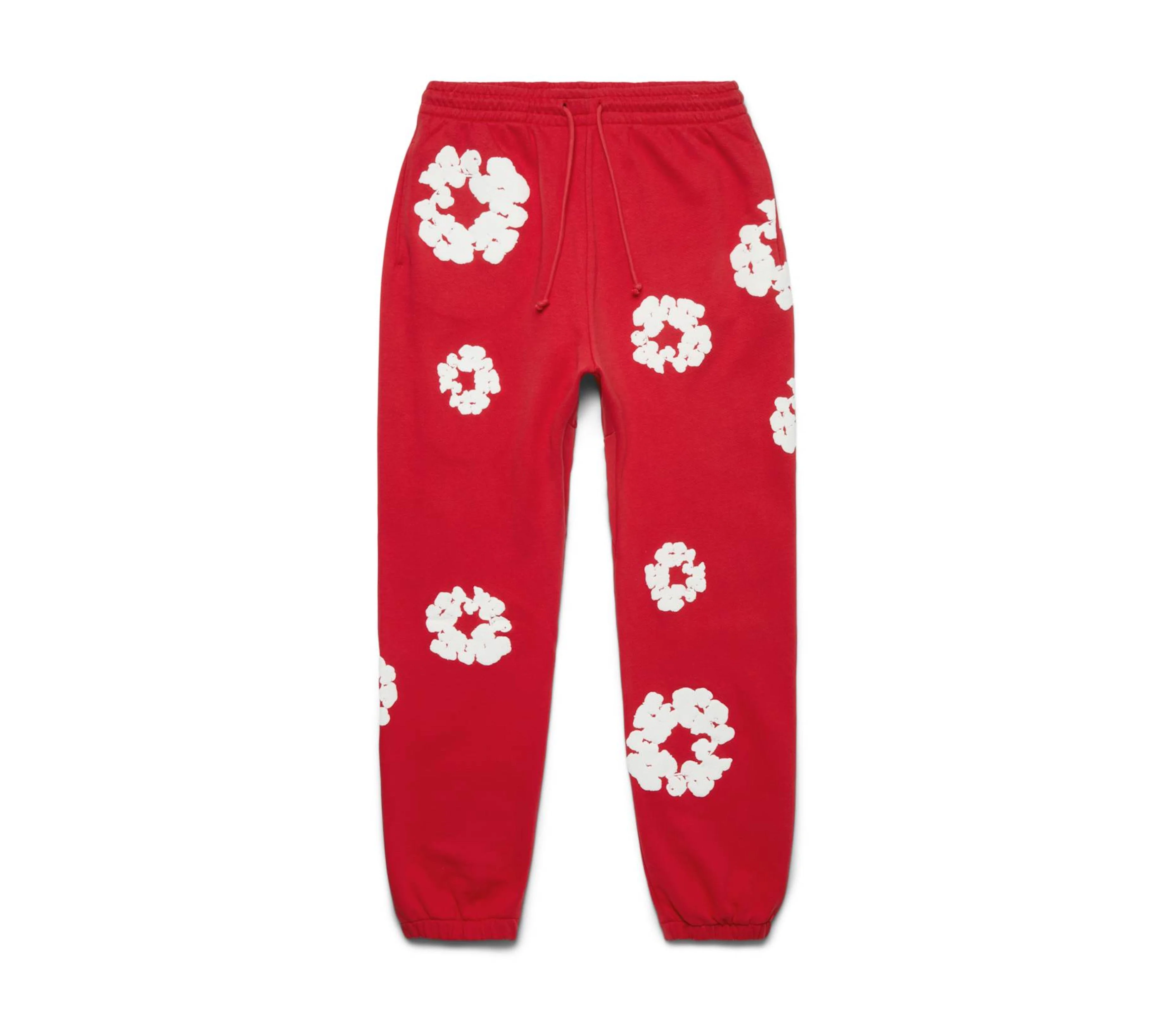 Denim Tears 'Wreath' Sweatpants (Red) - 1