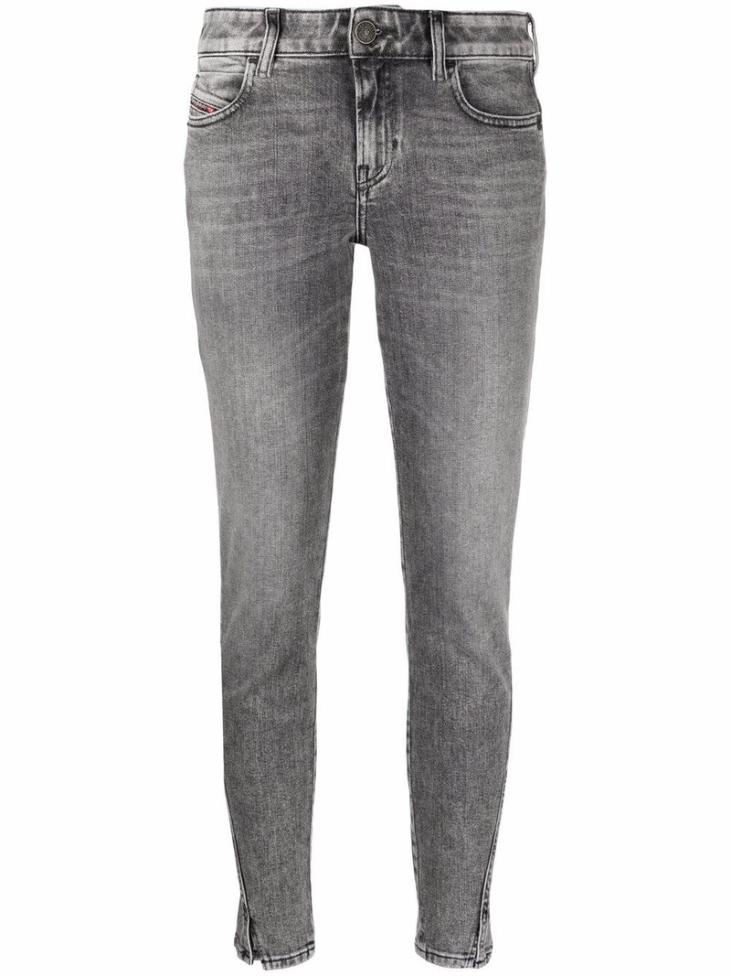 high-rise D-Jevel slim jeans 1