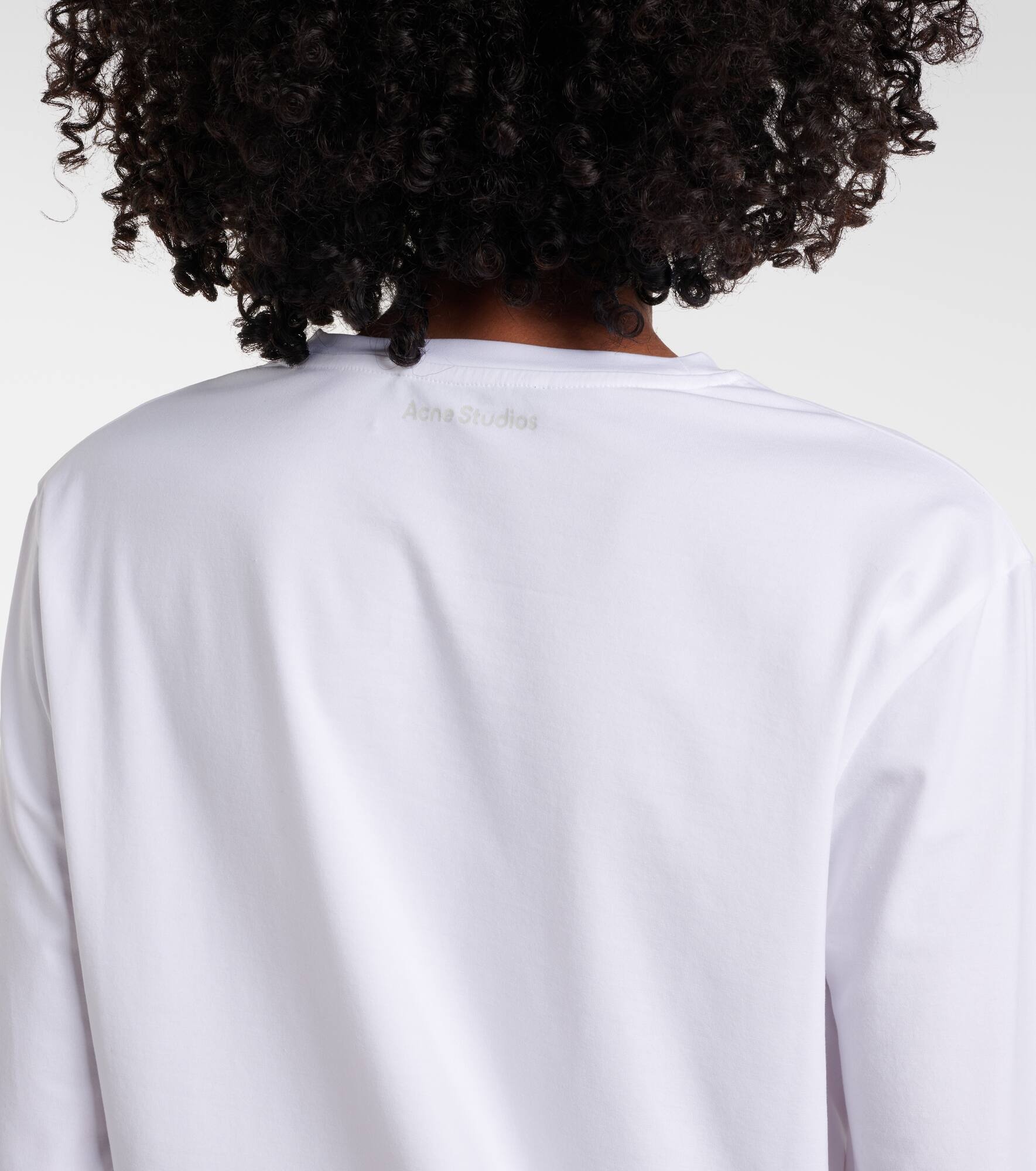 Face cotton-blend jersey top - 6