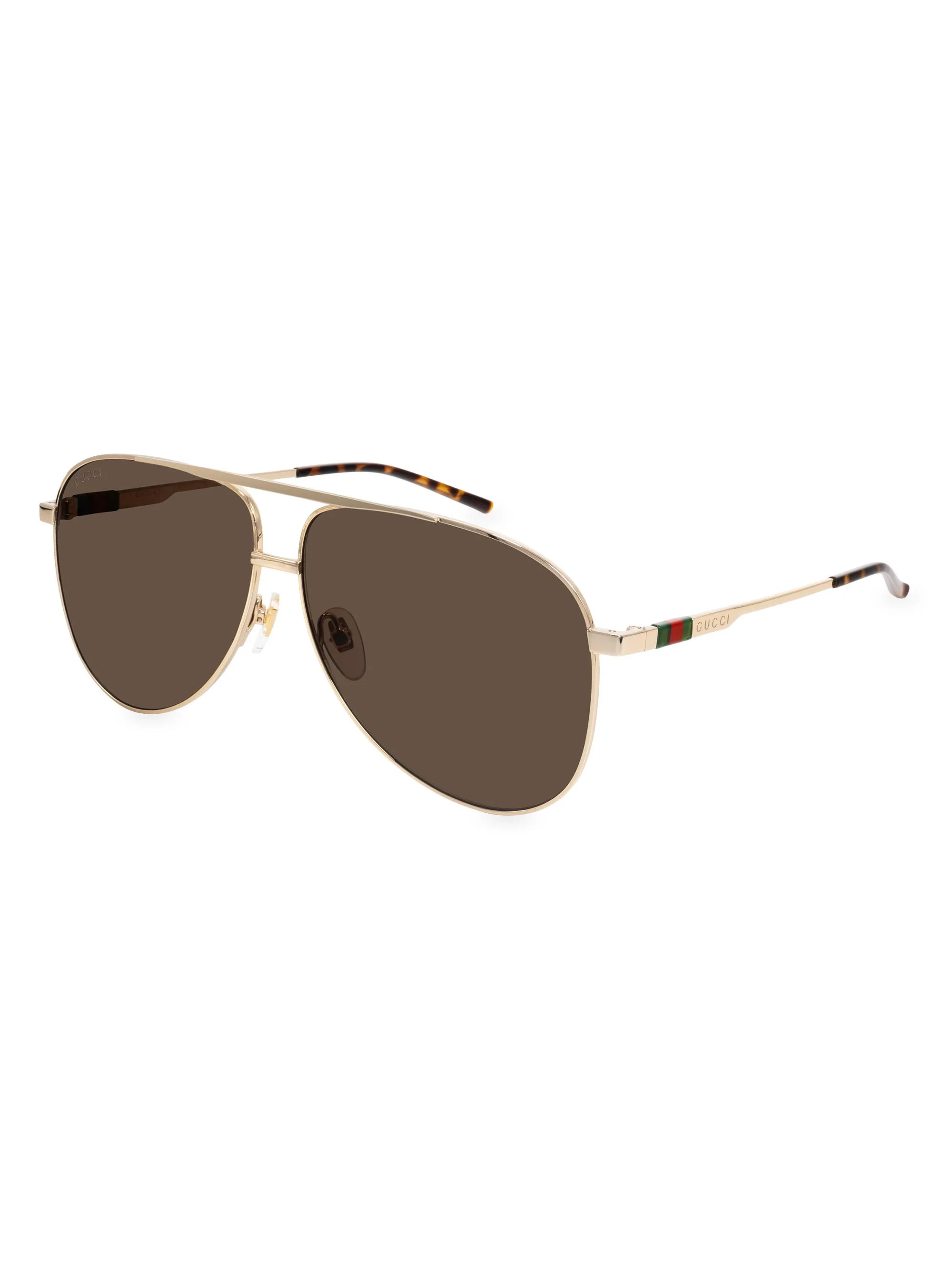 Men's Details 62MM Pilot Sunglasses - Brown Gold - 1