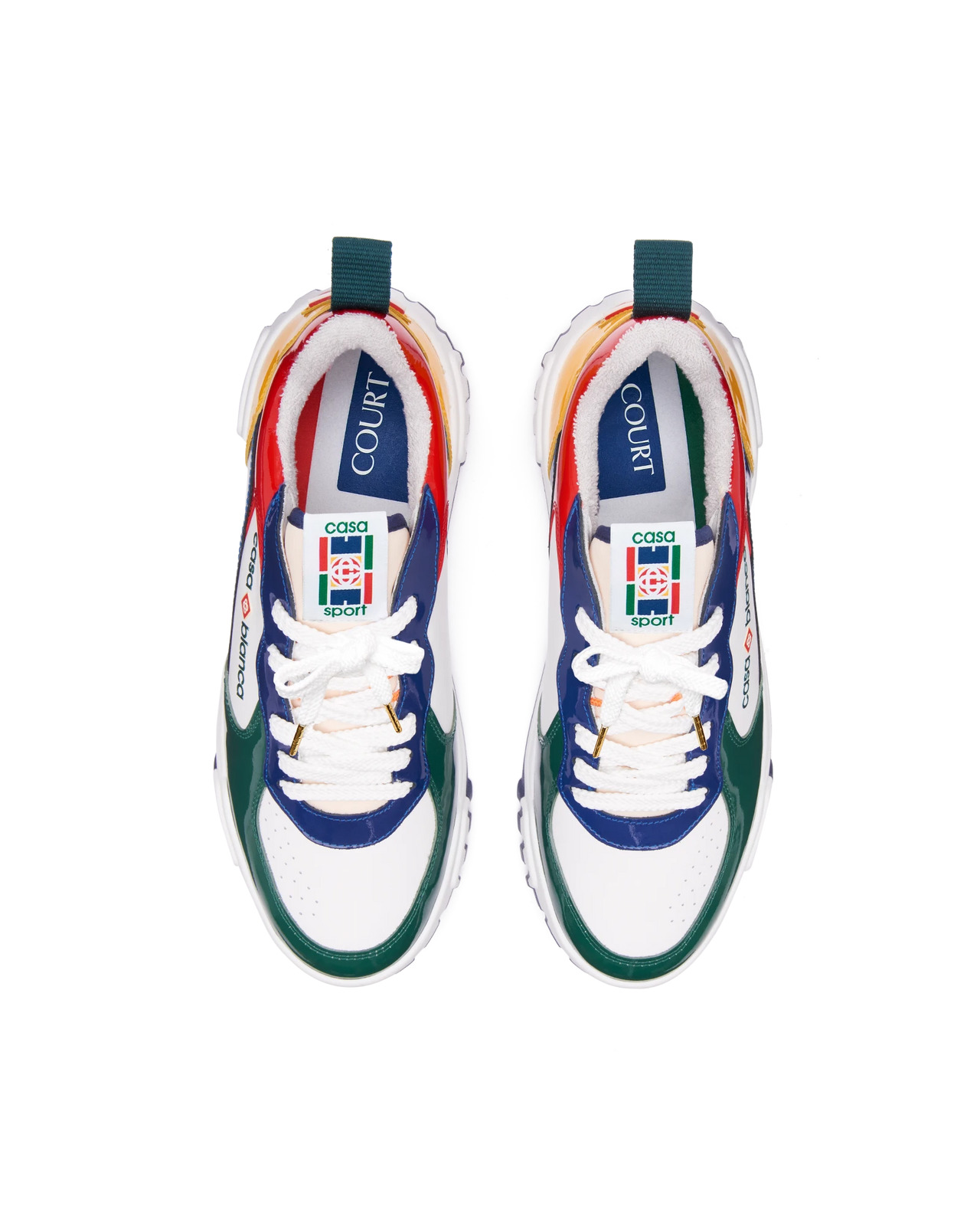 Mens Court Multicolour Sneakers | Casablanca Paris - 4
