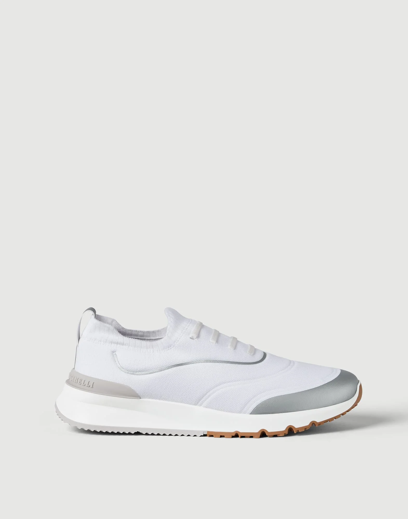 Techno cotton knit runners with heat-bonded details - 1