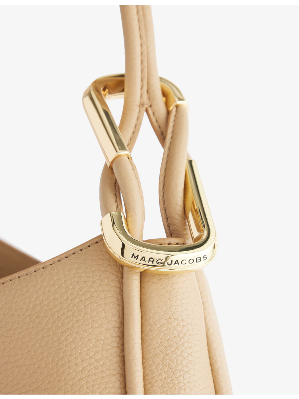 Large Crescent Leather Tote Bag - 7