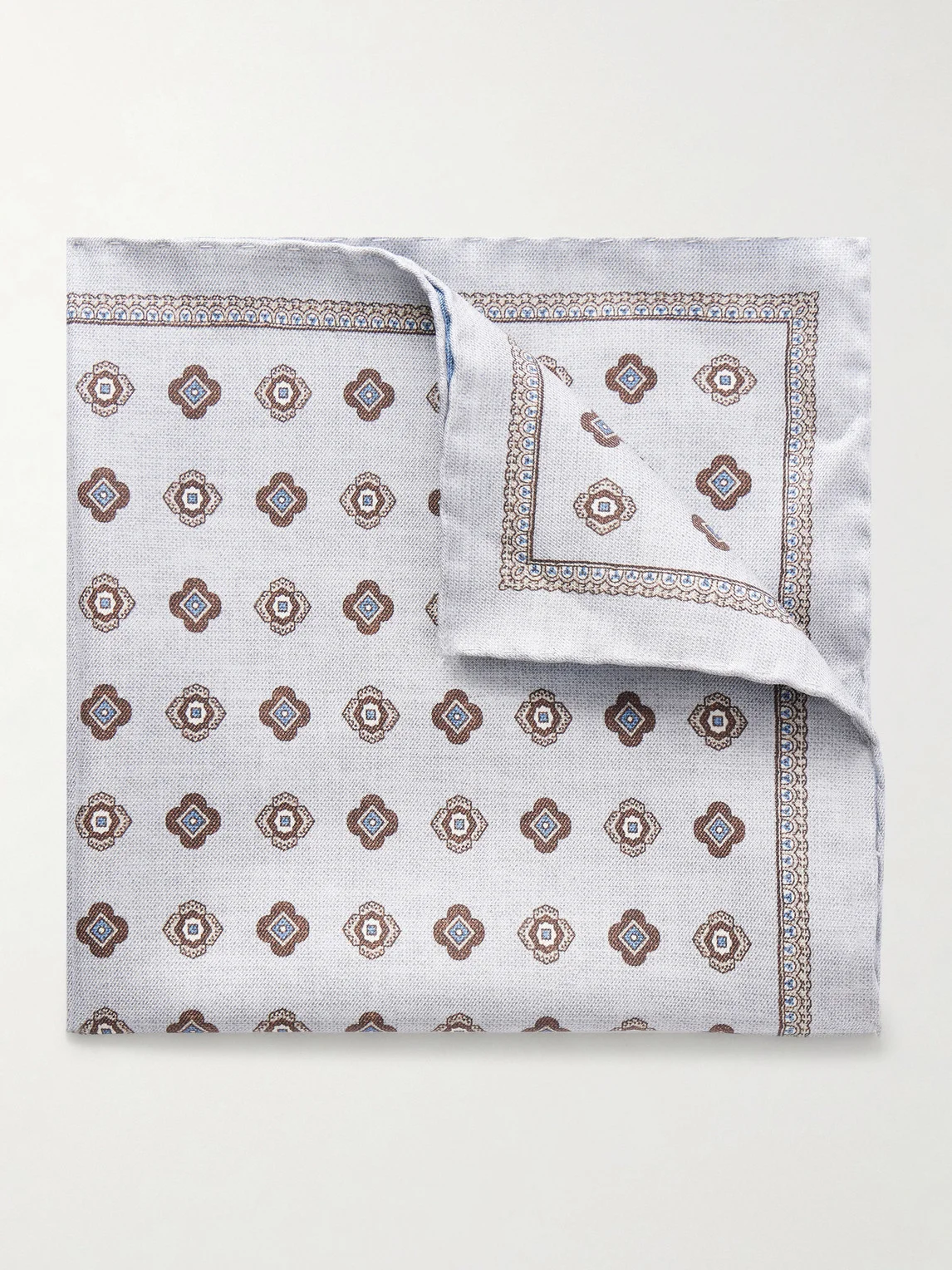Printed Silk Pocket Square - 1
