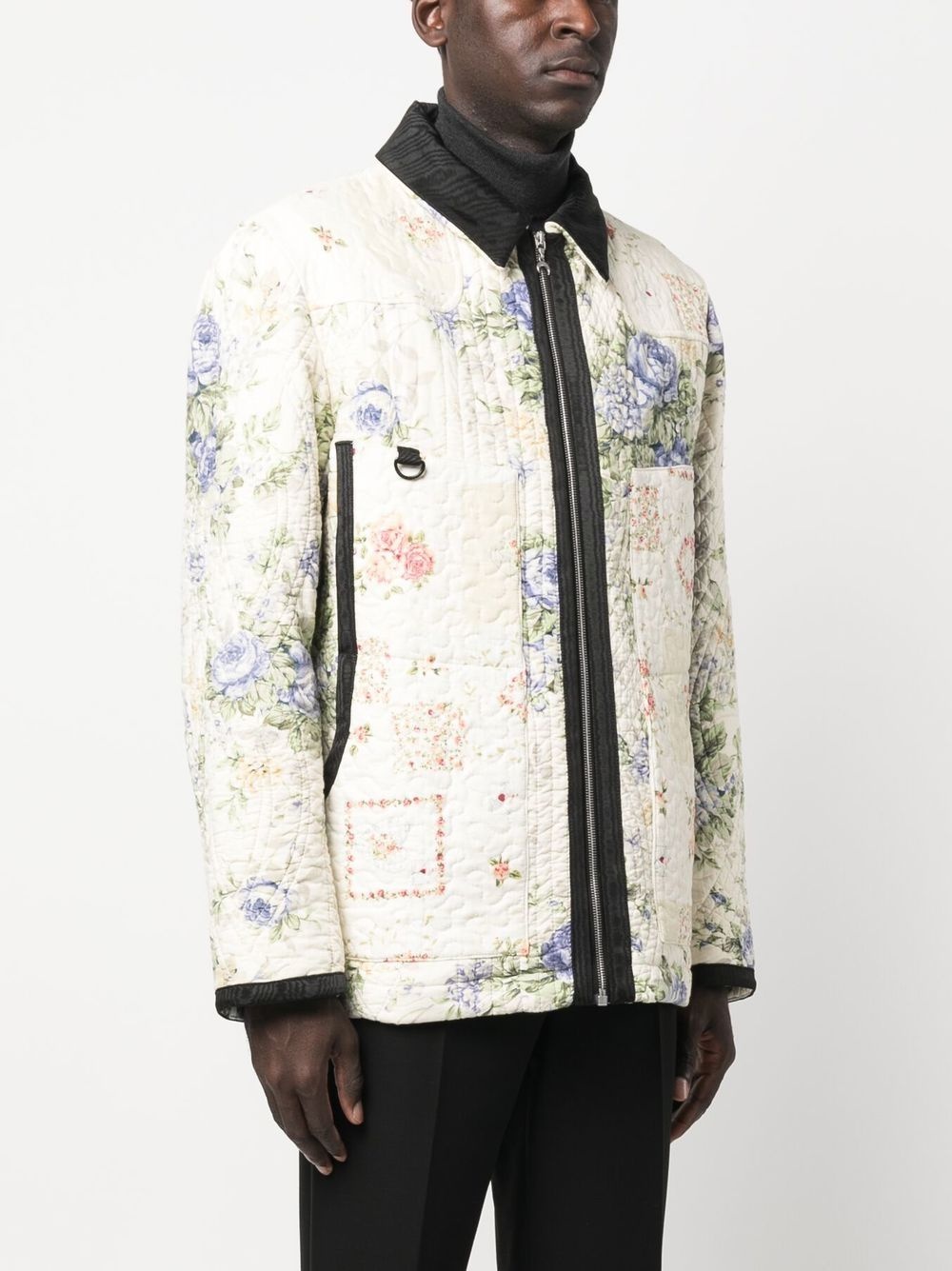 Boutis floral-print quilted jacket - 3