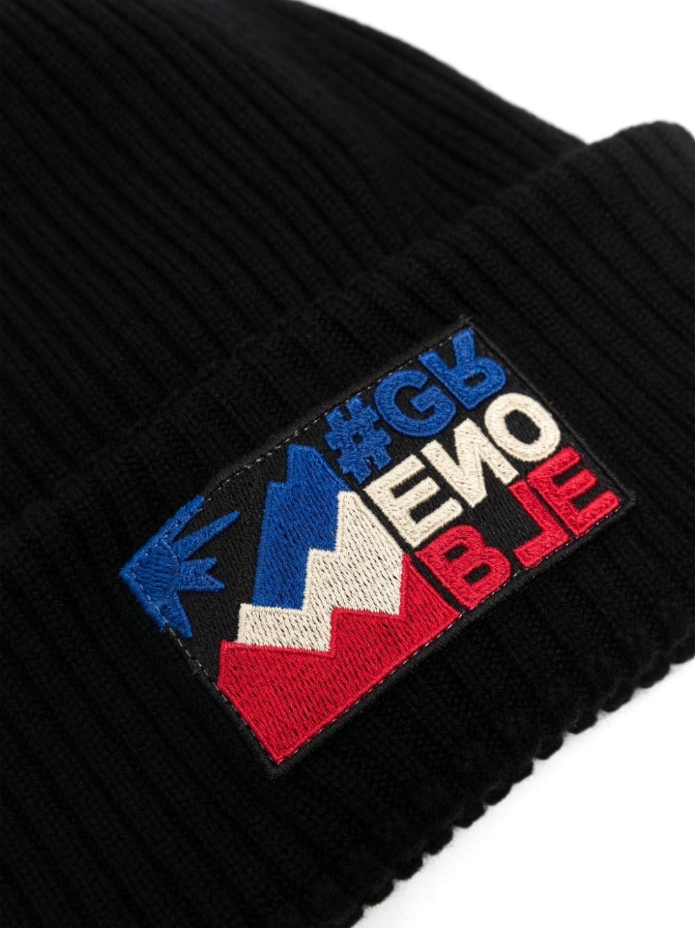 logo-patch virgin-wool beanie - 2