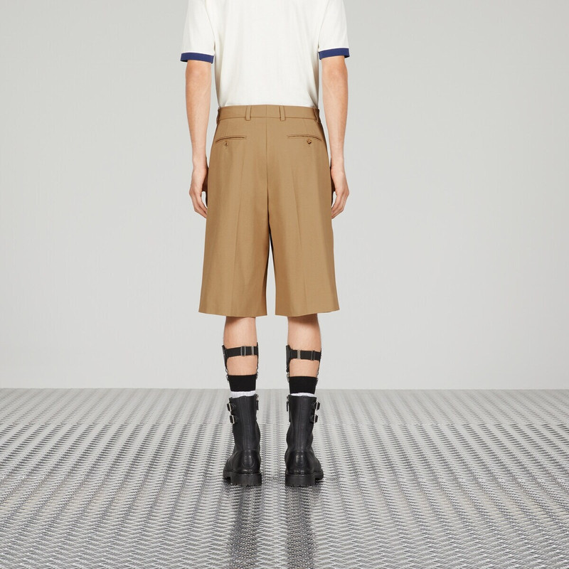 Cotton canvas shorts with embroidery 7