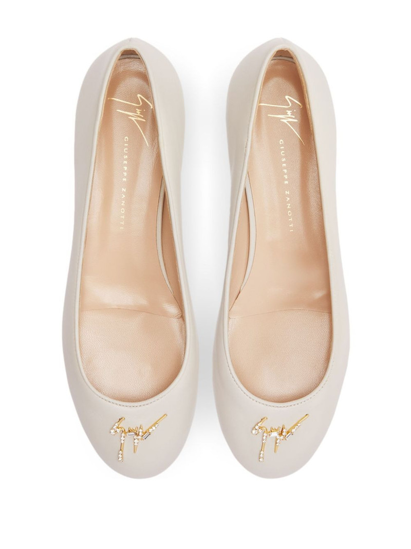 Riziana logo-embellished ballerina shoes 4
